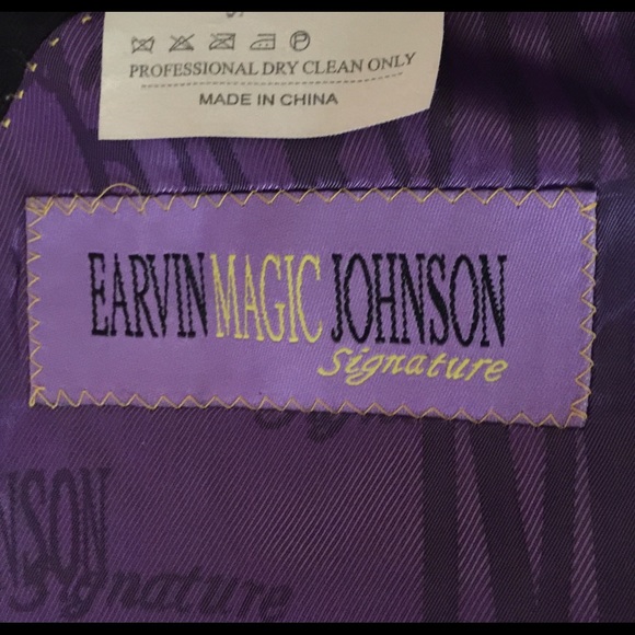 Vtg Magic Johnson Suit Coat 42R - Picture 3 of 8